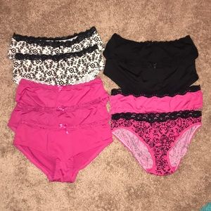 9 NWOT Silk panties